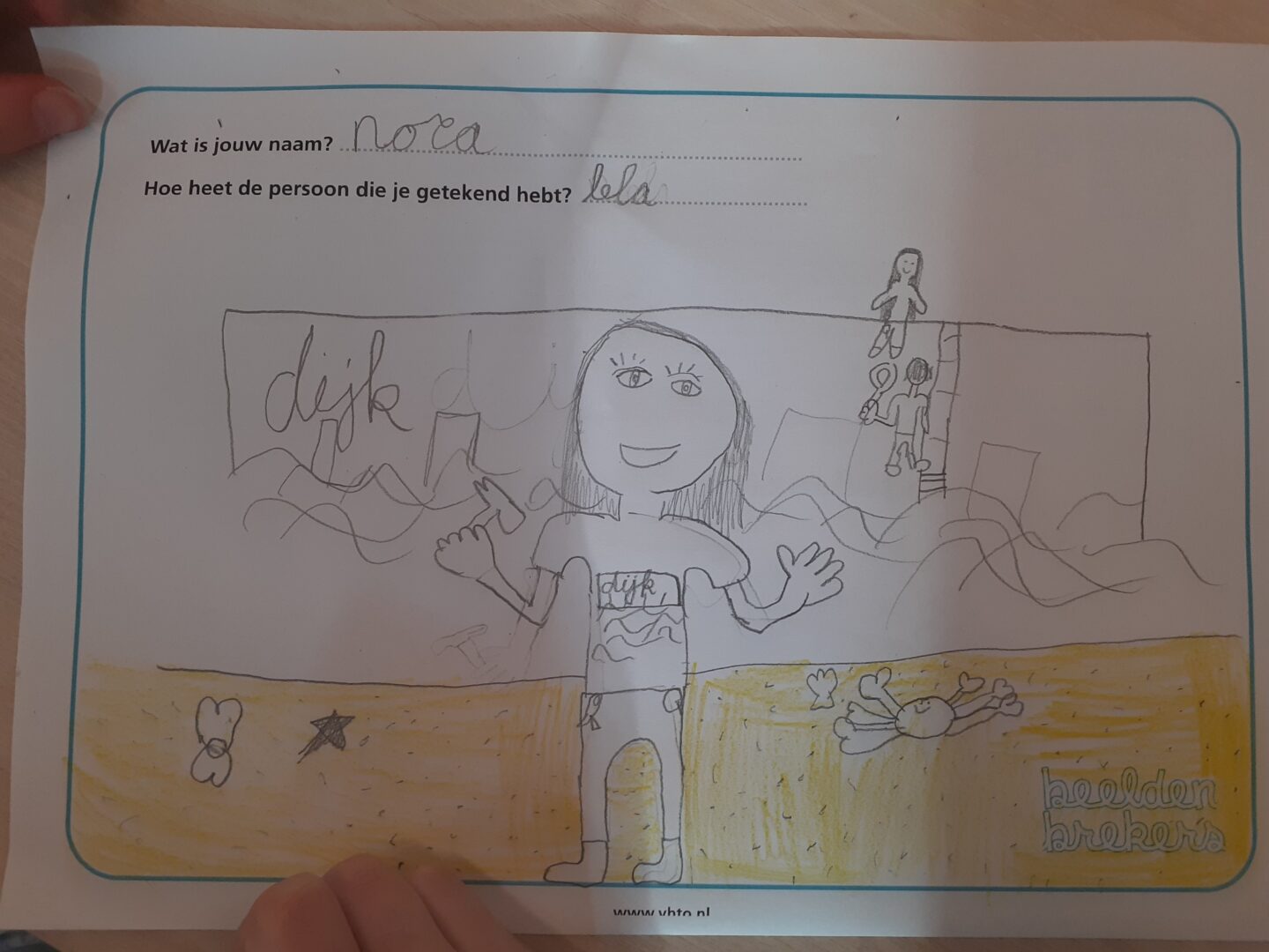 Tekening van gastles